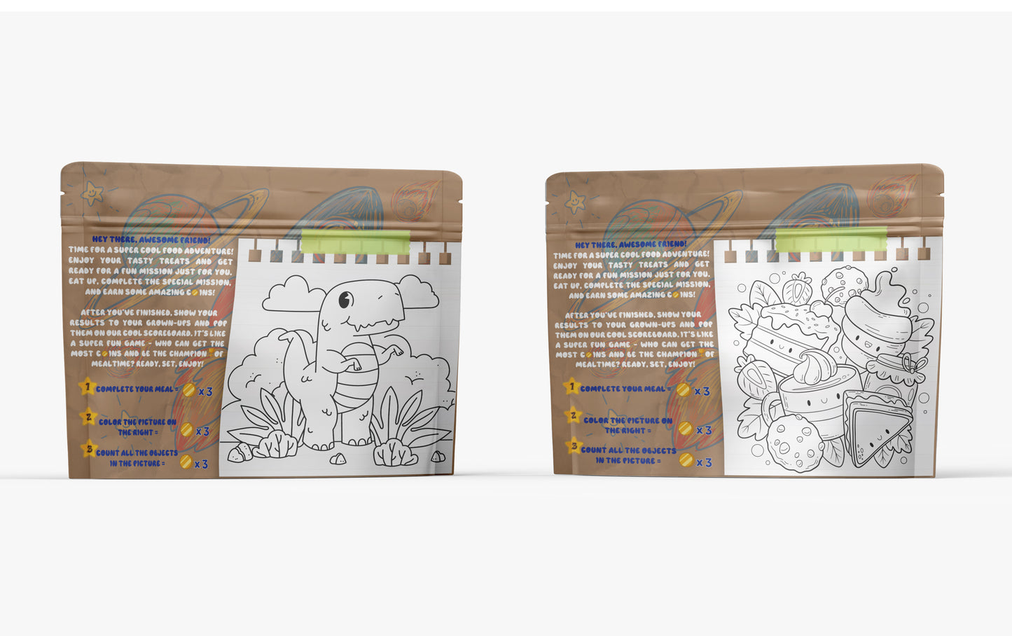 Educational and Fun Sandwich Bags