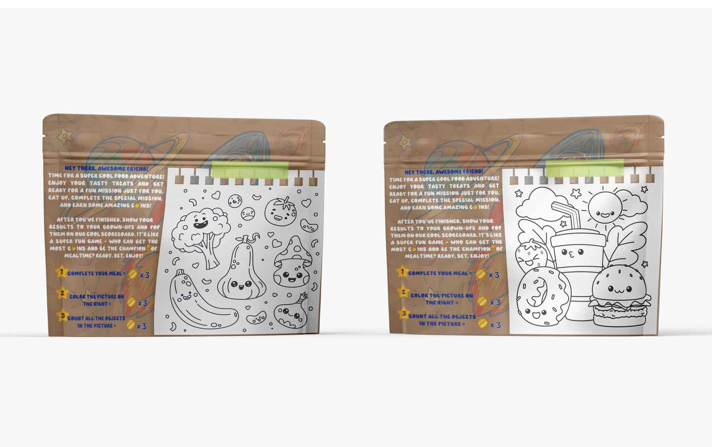 Educational and Fun Sandwich Bags