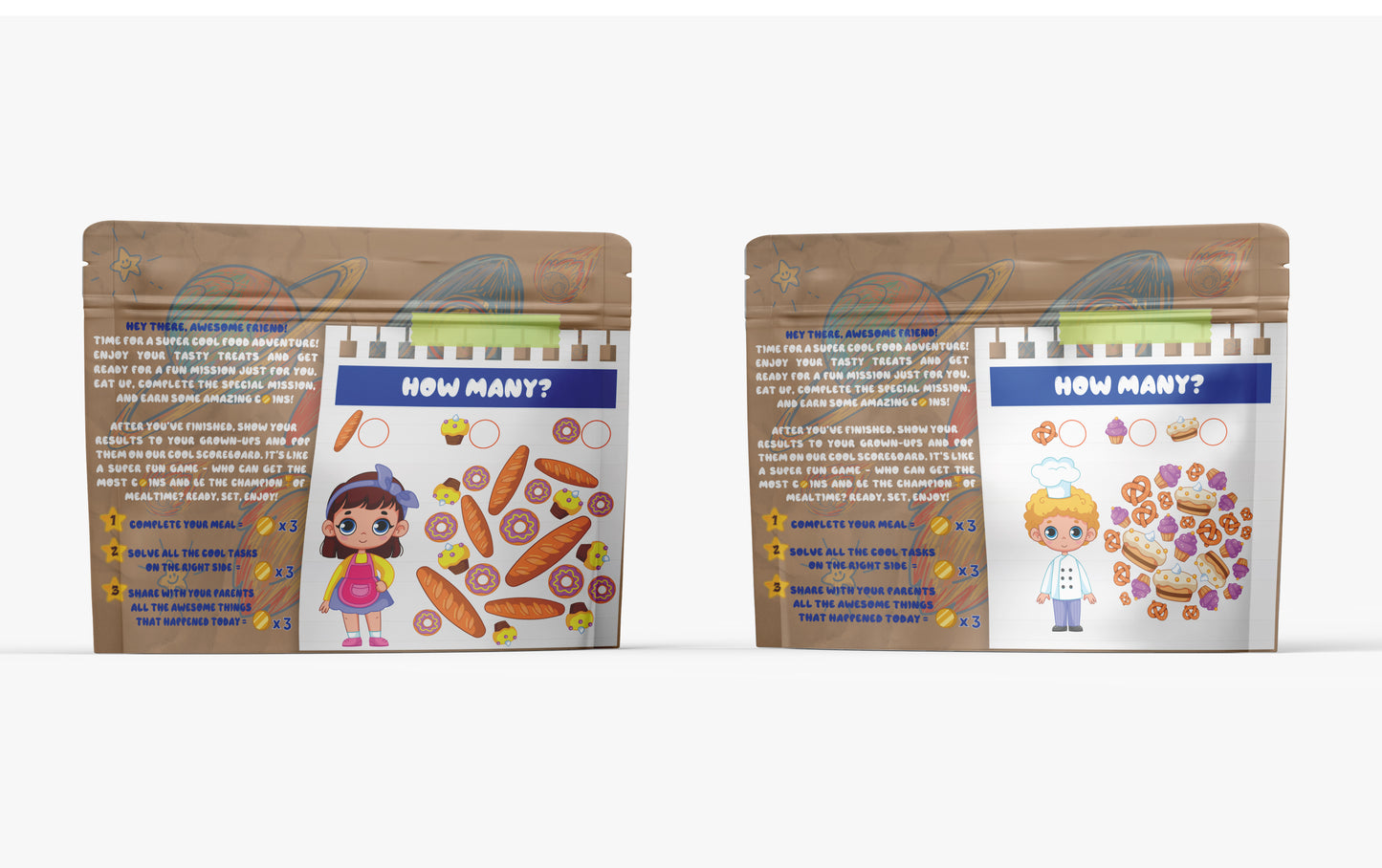 Educational and Fun Sandwich Bags