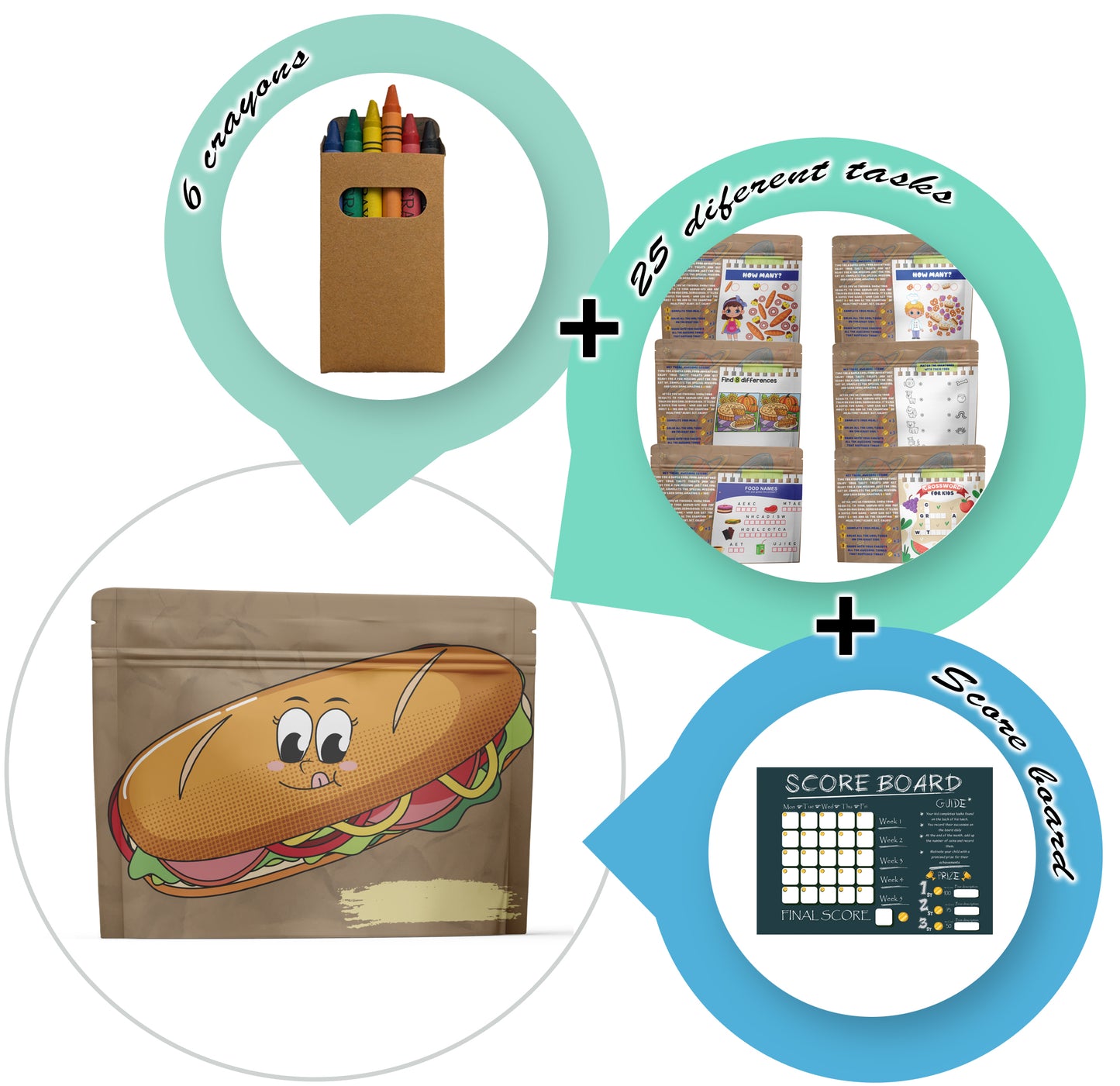 Educational and Fun Sandwich Bags